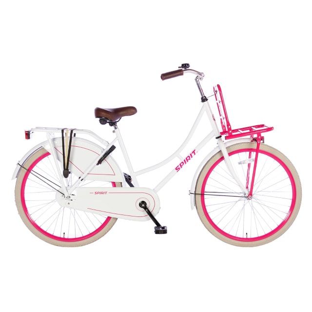 Spirit Omafiets 26 inch Wit Roze